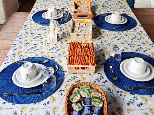Mesa do café da manhã